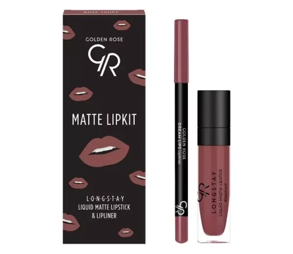 GOLDEN ROSE MATTE LIPKIT lūpų makiažo rinkinys