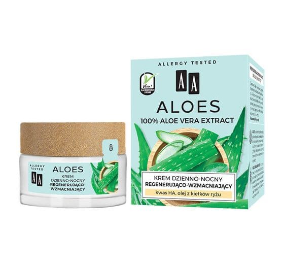 AA ALOES atkuriamasis veido kremas dienai ir nakčiai, 50 ml