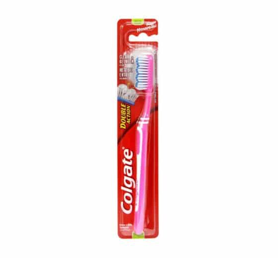 COLGATE DOUBLE ACTION vidutinio kietumo dantų šepetėlis