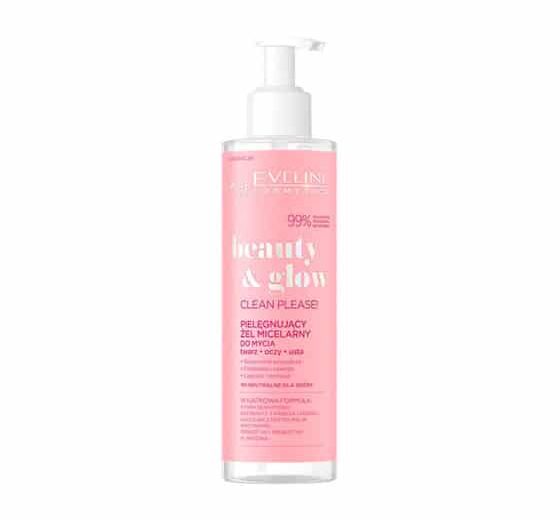 EVELINE BEAUTY & GLOW micelinis veido prausiklis, 200 ml