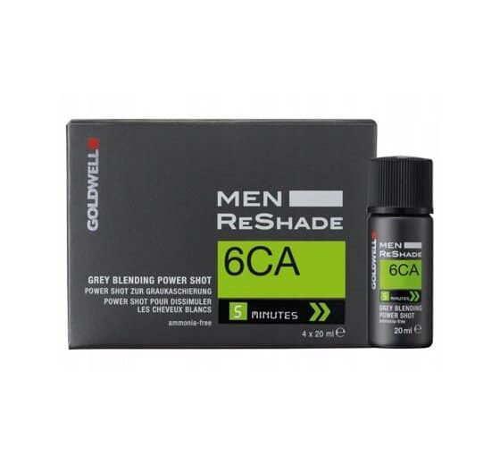 GOLDWELL MEN RESHADE 6CA COOL ASH DARK BLONDE plaukų dekoratorius, 4x20 ml