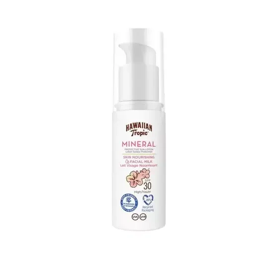 HAWAIIAN TROPIC MINERAL veido pienelis SPF 30, 50 ml