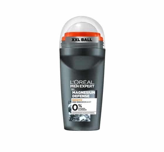 LOREAL MEN EXPERT MAGNESIUM DEFENSE rutulinis dezodorantas, 50 ml