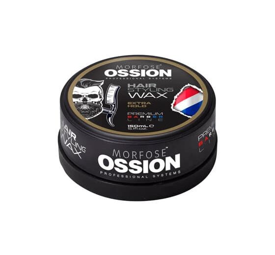 MORFOSE OSSION PREMIUM BARBER LINE EXTRA HOLD vaškas plaukų formavimui, 150 ml