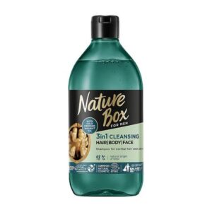 NATURE BOX FOR MEN šampūnas 3IN1 vyrams, 385 ml