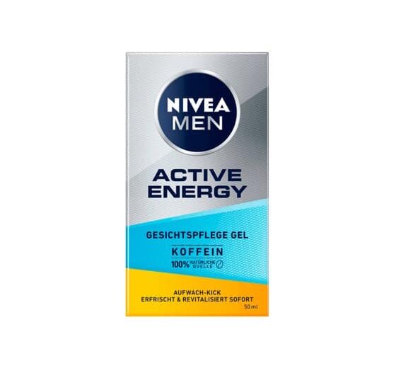 NIVEA MEN ACTIVE ENERGY veido kremas-gelis su kofeinu, 50 ml