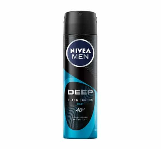 NIVEA MEN DEEP BLACK CARBON BEAT antiperspirantas, 150 ml