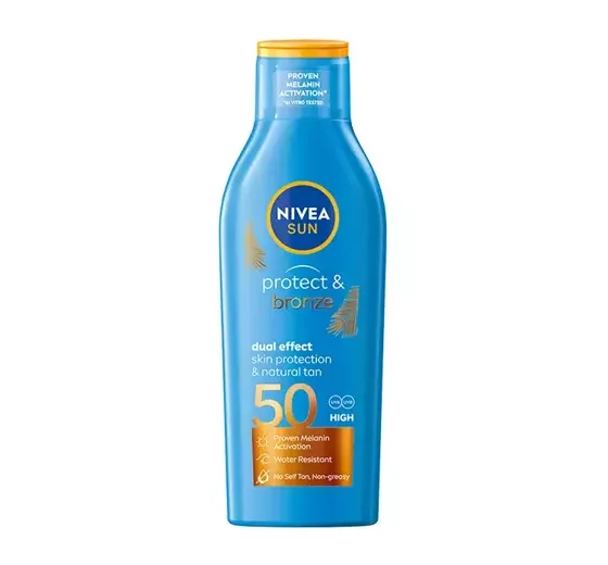 NIVEA SUN PROTECT & BRONZE losjonas nuo saulės SPF 50, 200 ml