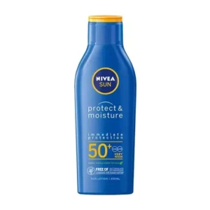 NIVEA SUN PROTECT & MOISTURE losjonas nuo saulės SPF 50, 200 ml