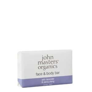 John Masters Organics Lavender Rose Geranium & Ylang Ylang muilas, 128 g