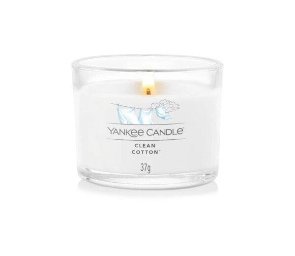 Žvakė Yankee Candle Filled Votive Clean Cotton, 37 g