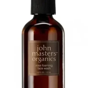 Putojantis veido prausiklis John Masters Organics Rose, 112 ml