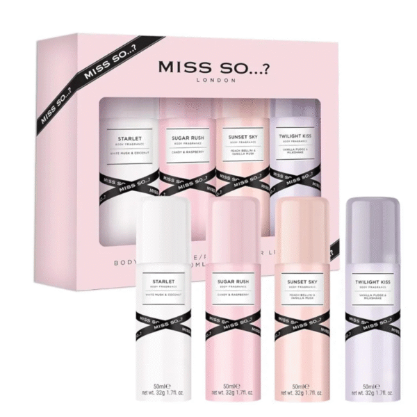 MISS SO…? Dezodorantų rinkinys, 4 x 50 ml